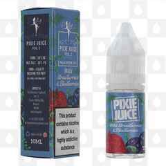 Wild Strawberry & Blueberry by Pixie Juice E Liquid | 10ml Nic Salt, Strength & Size: 10mg • 10ml