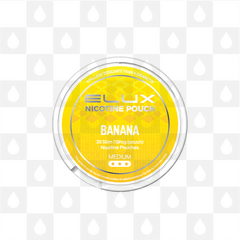 Banana by Elux | Nicotine Pouches, Strength & Size: 20 x 10mg Pouches
