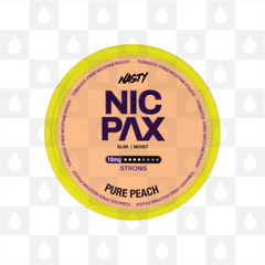 Pure Peach by Nasty Nic Pax | Nicotine Pouches, Strength & Size: 20 x 16mg Pouches