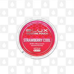 Strawberry Cool by Elux | Nicotine Pouches, Strength & Size: 20 x 10mg Pouches