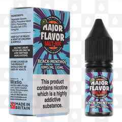 Black-Menthol by Major Flavor E Liquid | 10ml Nic Salt, Strength & Size: 10mg • 10ml