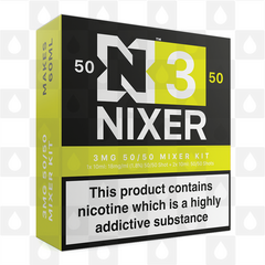 Mixer Kit by Nixer E Liquid, Nicotine Type: Regular Nicotine, Strength & Size: N3 • 3mg 50/50 Kit