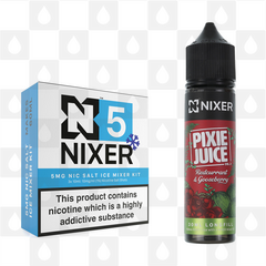 Redcurrant & Gooseberry by Pixie Juice x Nixer E Liquid | 60ml Long Fill, Nicotine Type: Nicotine Salt, Strength & Size: 05mg Ice Salt • 60ml • Inc Shots (50/50)