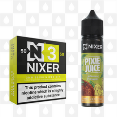 Satsuma & Pineapple by Pixie Juice x Nixer E Liquid | 60ml Long Fill, Nicotine Type: Regular Nicotine, Strength & Size: 03mg • 60ml • Inc Shots (50/50)