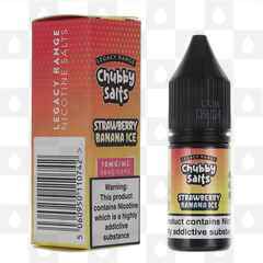Strawberry Banana Ice by Chubby Juice E Liquid | 10ml Nic Salt, Strength & Size: 20mg • 10ml