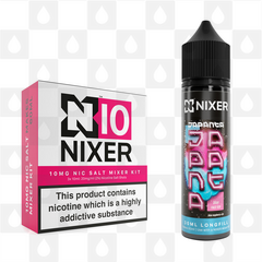 Blue Razz Ice by Japanta x Nixer E Liquid | 60ml Long Fill, Nicotine Type: Nicotine Salt, Strength & Size: 10mg Salt • 60ml • Inc Shots (50/50)