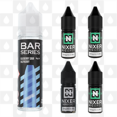 Blueberry Sour Raspberry by Bar Series E Liquid | 60ml Long Fill, Nicotine Type: Regular Nicotine, Strength & Size: 09mg • 60ml • Inc Shots (50/50)