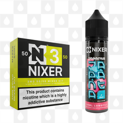 Dr Cherry by Japanta x Nixer E Liquid | 60ml Long Fill, Nicotine Type: Regular Nicotine, Strength & Size: 03mg • 60ml • Inc Shots (50/50)