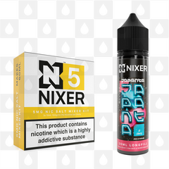 Dr Cherry by Japanta x Nixer E Liquid | 60ml Long Fill, Nicotine Type: Nicotine Salt, Strength & Size: 05mg Salt • 60ml • Inc Shots (50/50)