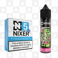 Guava Ice by Japanta x Nixer E Liquid | 60ml Long Fill, Nicotine Type: Nicotine Salt, Strength & Size: 05mg Ice Salt • 60ml • Inc Shots (50/50)