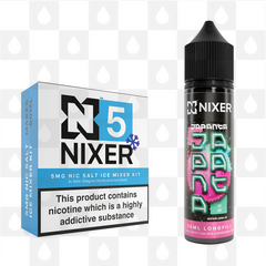 Rai Chi by Japanta x Nixer E Liquid | 60ml Long Fill, Nicotine Type: Nicotine Salt, Strength & Size: 05mg Ice Salt • 60ml • Inc Shots (50/50)