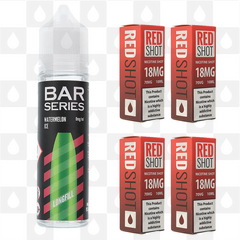 Watermelon Ice by Bar Series E Liquid | 60ml Long Fill, Nicotine Type: Regular Nicotine, Strength & Size: 12mg • 60ml • Inc Shots (50/50)