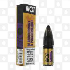 Blackcurrant & Passionfruit by Riot X E Liquid | 10ml Nic Salt, Strength & Size: 05mg • 10ml