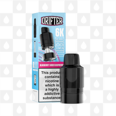 Blueberry Sour Raspberry | Drifter Bar 6000 Replacement Pods, Strength & Puff Count: 20mg • 6000 Puffs • V2