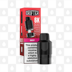 Cherry | Drifter Bar 6000 Replacement Pods, Strength & Puff Count: 20mg • 6000 Puffs • V2