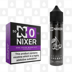 Cherry by Beaum x Nixer E Liquid | 60ml Long Fill, Nicotine Type: Nicotine Free, Strength & Size: 00mg • 60ml • Inc VG/PG Shots (50/50)