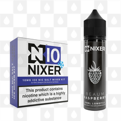 Raspberry by Beaum x Nixer E Liquid | 60ml Long Fill, Nicotine Type: Nicotine Salt, Strength & Size: 10mg Salt Ice • 60ml • Inc Shots (50/50)