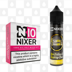Rice Pudding & Raspberry Jam by Dripping Desserts x Nixer E Liquid | 60ml Long Fill, Nicotine Type: Nicotine Salt, Strength & Size: 10mg Salt • 60ml • Inc Shots (50/50)