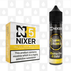 Strawberry Jam & Custard by Dripping Desserts x Nixer E Liquid | 60ml Long Fill, Nicotine Type: Nicotine Salt, Strength & Size: 05mg Salt • 60ml • Inc Shots (50/50)