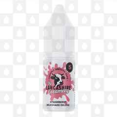 Strawberry Milkshake Deluxe by The Lancashire Creamery E Liquid | 10ml Nic Salt, Strength & Size: 05mg • 10ml