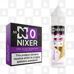 Coffee Cream Doughnut by Cream It x Nixer E Liquid | 60ml Long Fill, Nicotine Type: Nicotine Free, Strength & Size: 00mg • 60ml • Inc VG/PG Shots (50/50)