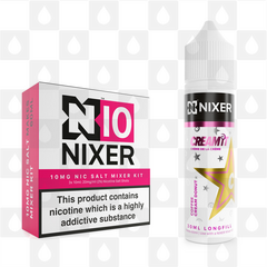 Coffee Cream Doughnut by Cream It x Nixer E Liquid | 60ml Long Fill, Nicotine Type: Nicotine Salt, Strength & Size: 10mg Salt • 60ml • Inc Shots (50/50)