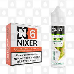 Creamy Milk & Cereal by Cream It x Nixer E Liquid | 60ml Long Fill, Nicotine Type: Regular Nicotine, Strength & Size: 6mg • 60ml • Inc. Shots (70/30)