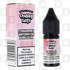 Strawberry Watermelon Bubblegum by Chubby Juice E Liquid | 10ml Nic Salt, Strength & Size: 10mg • 10ml