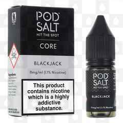 Black Jack by Pod Salt E Liquid | 10ml Nic Salt, Strength & Size: 11mg • 10ml