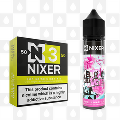 Blue Razz Ice by Naughty Juice x Nixer E Liquid | 60ml Long Fill, Nicotine Type: Regular Nicotine, Strength & Size: 03mg • 60ml • Inc Shots (50/50)
