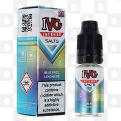 Blue Razz Lemonade by IVG Intense E Liquid | 10ml Nic Salt, Strength & Size: 20mg • 10ml