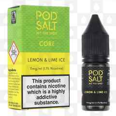 Lemon Lime Ice by Pod Salt E Liquid | 10ml Nic Salt, Strength & Size: 11mg • 10ml