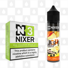 Lemon Meringue by Naughty Juice x Nixer E Liquid | 60ml Long Fill, Nicotine Type: Regular Nicotine, Strength & Size: 03mg • 60ml • Inc Shots (70/30)