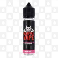 Raspberry Ripple Ice Cream | Desserts by Vampire Vape E Liquid | 50ml & 100ml Shortfill, Strength & Size: 0mg • 50ml (60ml Bottle)
