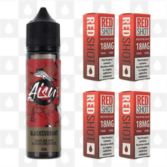Blackcurrant | Shake & Vape by Aisu E Liquid | 60ml Long Fill, Nicotine Type: Regular Nicotine, Strength & Size: 12mg • 60ml • Inc. Shots (50/50)