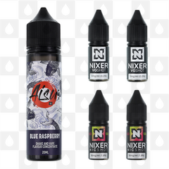 Blue Raspberry | Shake & Vape by Aisu E Liquid | 60ml Long Fill, Nicotine Type: Regular Nicotine, Strength & Size: 6mg • 60ml • Inc. Shots (50/50)