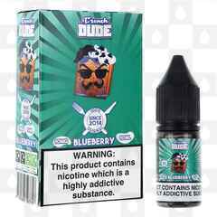 Blueberry by French Dude E Liquid | 10ml Nic Salt, Strength & Size: 10mg • 10ml