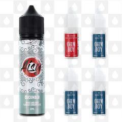 Cucumber | Shake & Vape by Aisu E Liquid | 60ml Long Fill, Nicotine Type: Regular Nicotine, Strength & Size: 03mg • 60ml • Inc Shots (60/40)