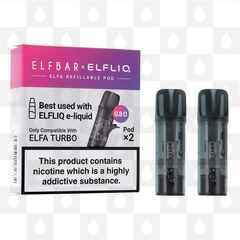 Elfliq Elfa Turbo by Elf Bar | Replacement Pods, Pod Type: 2 x 0.8 Ohm Pods