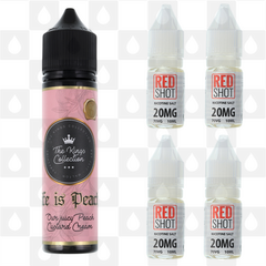 Life Is Peachy by The Kings Collection E Liquid | 60ml Longfill, Nicotine Type: Nicotine Salt, Strength & Size: 12mg Salt • 60ml • Inc Shots (50/50)