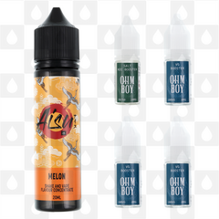 Melon | Shake & Vape by Aisu E Liquid | 60ml Long Fill, Nicotine Type: Nicotine Salt, Strength & Size: 03mg Salt • 60ml • Inc Shots (60/40)