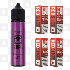 Passionfruit Zest | Shake & Vape by Zap E Liquid | 60ml Long Fill, Nicotine Type: Regular Nicotine, Strength & Size: 12mg • 60ml • Inc Shots (50/50)