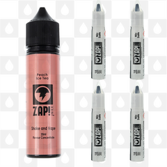 Peach Ice Tea | Shake & Vape by Zap E Liquid | 60ml Long Fill, Nicotine Type: Nicotine Salt, Strength & Size: 12mg Salt • 60ml • Inc Shots (50/50)