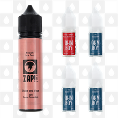 Peach Ice Tea | Shake & Vape by Zap E Liquid | 60ml Long Fill, Nicotine Type: Regular Nicotine, Strength & Size: 03mg • 60ml • Inc Shots (60/40)