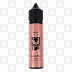 Peach Ice Tea | Shake & Vape by Zap E Liquid | 60ml Long Fill, Nicotine Type: Nicotine Free, Strength & Size: 20ml Concentrate (Mix Before Use)