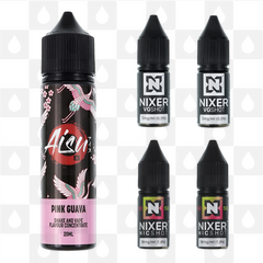 Pink Guava | Shake & Vape by Aisu E Liquid | 60ml Long Fill, Nicotine Type: Regular Nicotine, Strength & Size: 06mg • 60ml • Inc Shots (50/50)