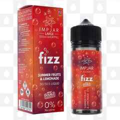 Fizzy Summer Fruits & Lemonade by Imp Jar Fizz E Liquid | 50ml & 100ml Short Fill, Strength & Size: 0mg • 100ml (120ml Bottle)