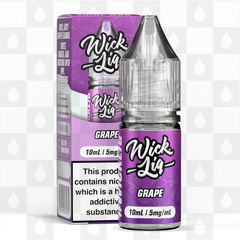 Grape by Wick Liq Bar Juice E Liquid | 10ml Nic Salt, Strength & Size: 05mg • 10ml