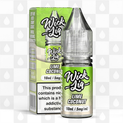 Lime Coconut by Wick Liq Bar Juice E Liquid | 10ml Nic Salt, Strength & Size: 05mg • 10ml
