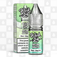 Melon Mojito by Wick Liq Bar Juice E Liquid | 10ml Nic Salt, Strength & Size: 05mg • 10ml